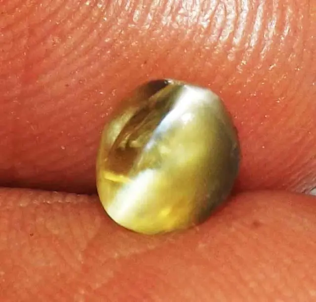 1.05 cts 100% Natural Untreated Chrysoberyl Cat's Eye Gemstone #bcce74