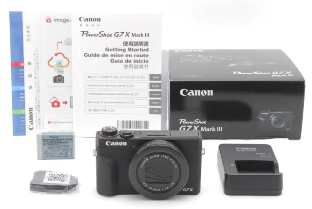 [TOP MINT w/BOX] Canon PowerShot G7 X Mark III 20.1MP Digital Camera From JAPAN