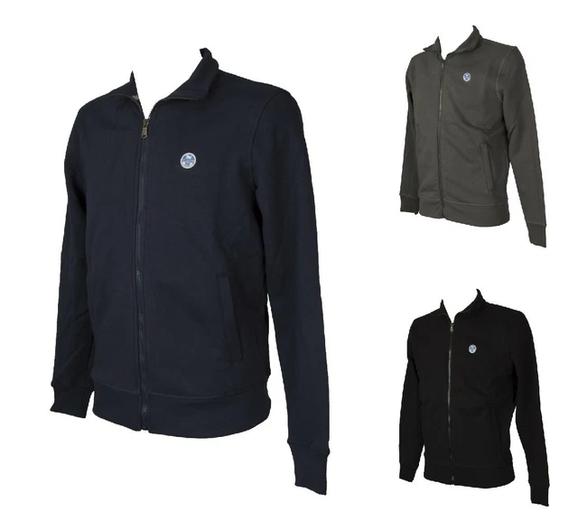 SG Maglia felpa NORTH SAILS aperta davanti con zip uomo felpata invernale  artic