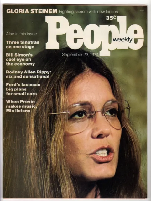 People Weekly Magazine Gloria Steinem September 23 1974 Newsstand Copy No Label