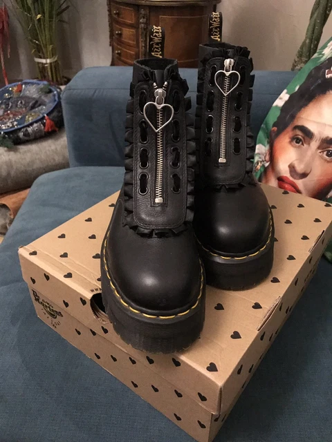 LAZY OAF X Dr Martens Jungle Boots Worn Once UK Size
