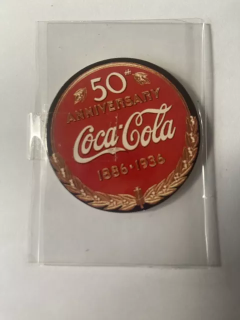 Coca-Cola Collection 50th Anniversary Pog  Coke Cap  Prototype