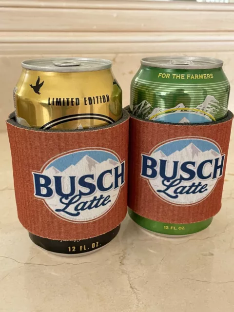 NEW Busch Light LATTE Can Beer WRAP Cooler Koozie Coolie 2.75" Camo Hunting