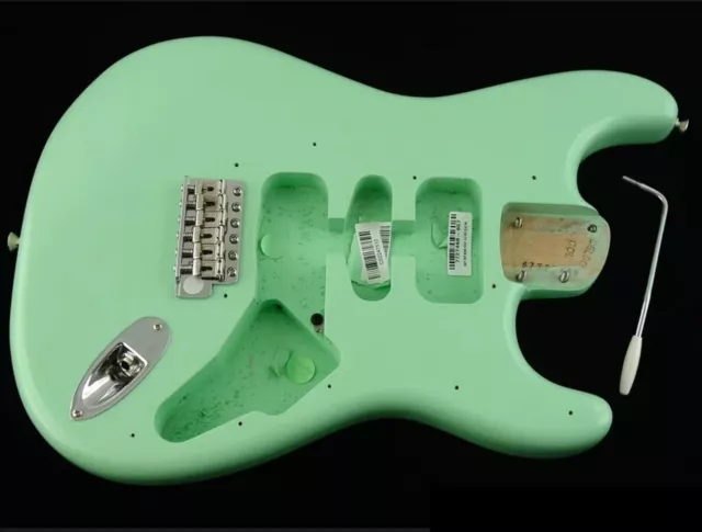 Fender American Cory Wong Stratocaster Strat BODY + HARDWARE - Satin Surf Green