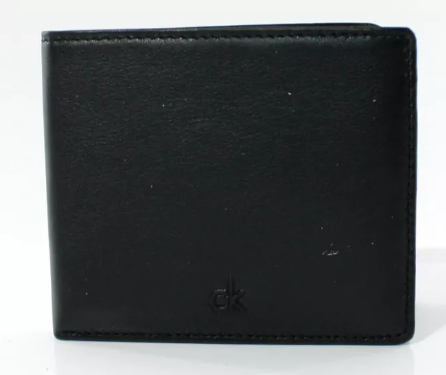 Portafoglio uomo Calvin Klein Jeans Wallet CK in pelle KM1144 Portafoglio nero