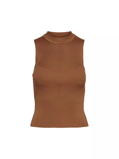 Top Only da donna senza maniche, in poliestere, colore Tobacco Brown Modello:...