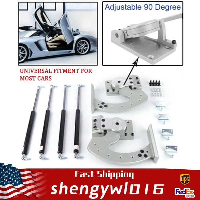 VERTICAL DOOR HINGES Bolt Kit Butterfly 90 Car Doors Universal Lambo