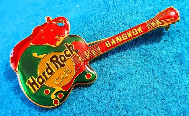 PROTOTYPE BANGKOK RED ELEPHANT GIBSON BYRDLAND GREEN GUITAR Hard Rock Cafe PIN