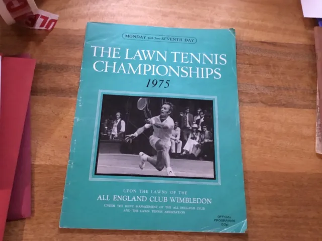 1. 1975 The Lawn Tennis Championships. Programme. Wimbledon.