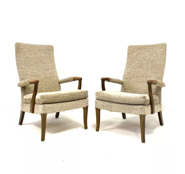 Pair of Vintage Retro Mid Century PARKER KNOLL Armchairs 1960s Modernist Chairs 2