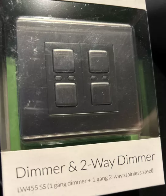 Lightwave LW455SS dimmers Built-in Dimmer STAINLESS STEEL - VERY HARD TO FIND 2