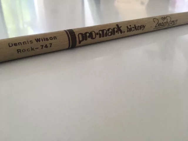 VERY RARE!!!! Dennis Wilson Signed Drumstick The Beach Boys From his LAST TOUR! VERY RARE!!!! Dennis Wilson Signed Drumstick The Beach Boys From his LAST TOUR!