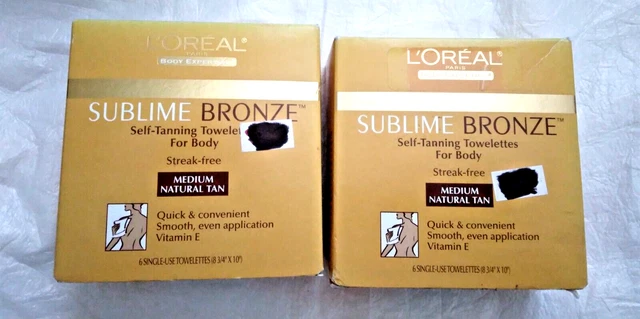 Sublime  Bronze Medium Natural tan Towelettes 12 count