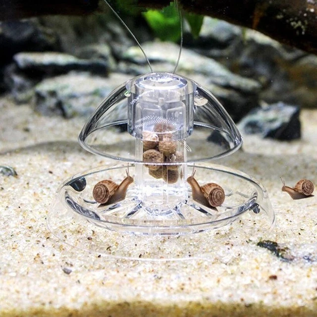 Aquarium Fish Plant Plastic Clear Snail Trap Catcher Enviroment Clean Tool Tanks