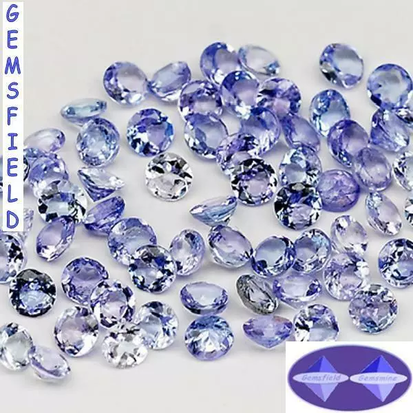 RARES IF !!! TANZANITES 100% NATURELLES !!! 12 BRILLANTS 2,7mm !!! poli AAA++