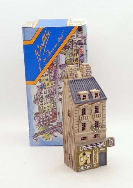 New J Carlton Gault French Miniature Paris Barber Coiffeur Building Figurine