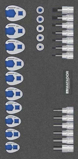 MATADOR MTS Steckschlüssel-Satz, 28-tlg., 10 mm (3/8") TX / E (1/3