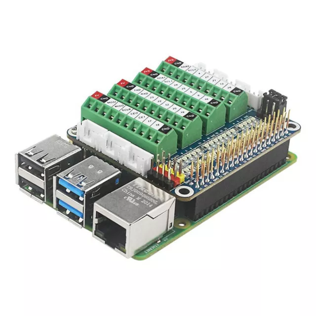 RASPBERRY PI PCF8591 GPIO Test Expansion Board Module LED IO Port ADC ...
