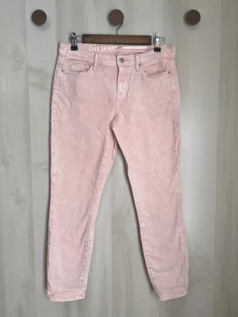 DKNY Womens Denim Jeans City Skinny Pink Size 6 Stretch