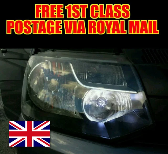 Coppia Bianco Cob DRL LED Luci Diurne Auto Guida / Nebbia Lampada - Foto 10