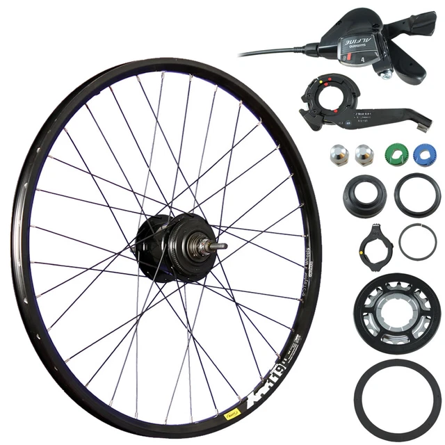 Laufrad 26 Zoll Hinterrad Mavic XM119 DT Swiss Alfine SG-S7001 8 Gang CL schwarz