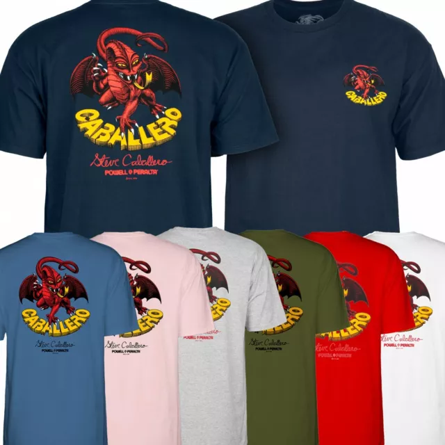 POWELL PERALTA Steve Caballero Dragon II  Skateboard T Shirt / Bones Brigade Tee