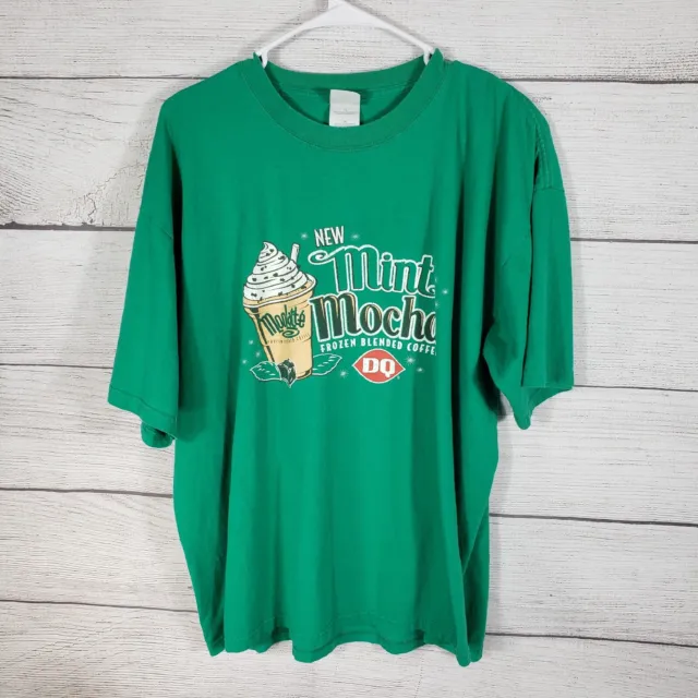 Vintage Dairy Queen Mint Mocha Frozen Coffee  Tshirt  Size XL