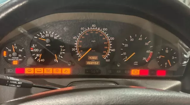 1994 Mercedes R129 SL600 V12 Instrument Cluster 70K 1295406248 433R129