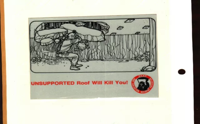 Nice Old Large 5 1/2 X 4 1/2 Msha-Reap Roof Support  Coal Mining Stickers #1671