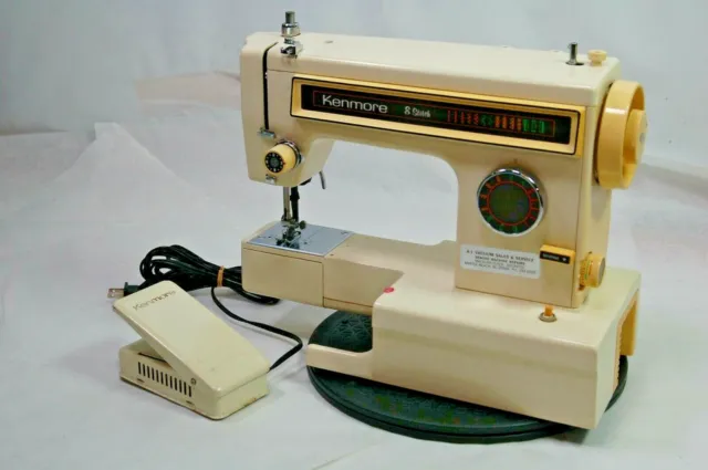 KENMORE 8 STITCH Sewing Machine- Model 158 Stitch Selector w/ Pedal Works  $154.99 - PicClick