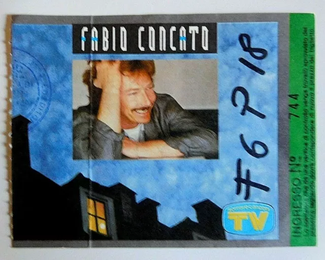 Fabio Concato in concerto biglietto 04/11/1986 San Benedetto del Tronto