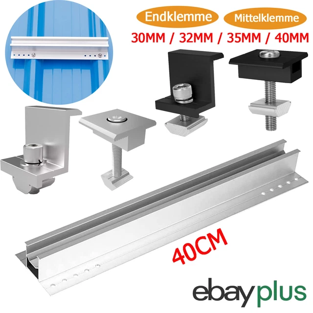 Support De Panneau Solaire M10 à Vis Avec Angle En L Pour Panneau Solaire PV Trapézoïdal En Tôle D'acier Colorée 250 Mm