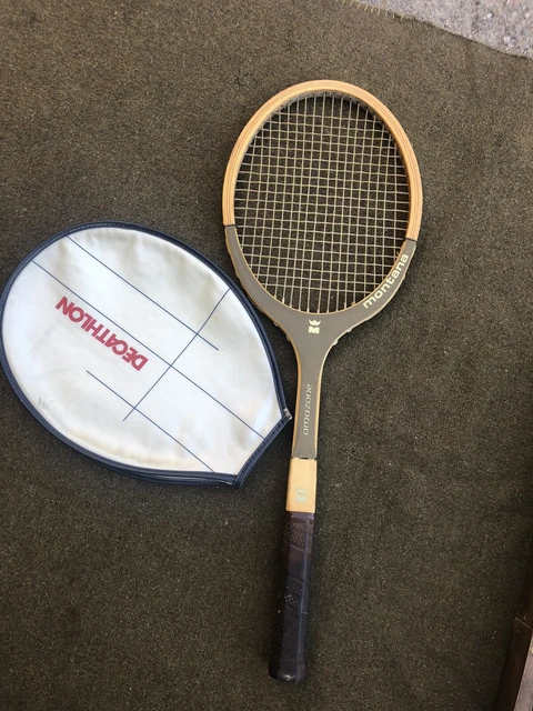 Raquette De Tennis Bois Vintage Année 50-60 Fabrication Tabard