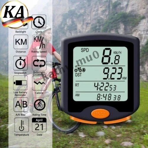 Computer Da Bicicletta, Computer Da Bicicletta Impermeabile IP65 Con 19 Funzioni, Con Display Retroilluminato A Led Controllo Touch Avvioarresto Automatico Tachimetro Per Bicicletta E Contachilome 85582141