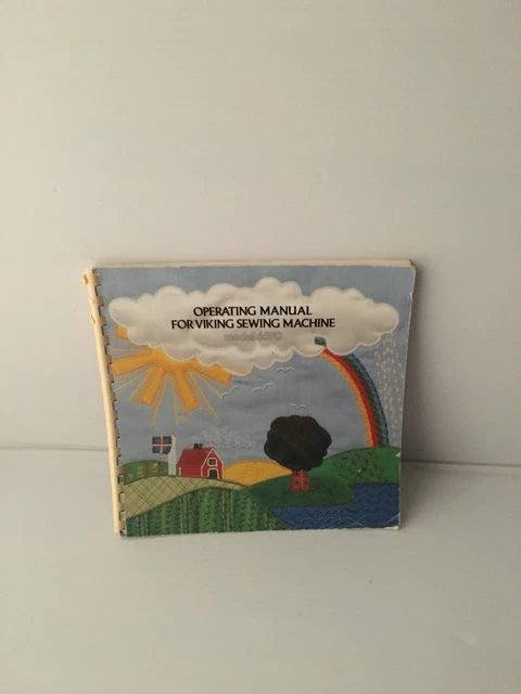 Manual de operación vintage de los años 80 para máquina de coser vikinga para modelo 6690