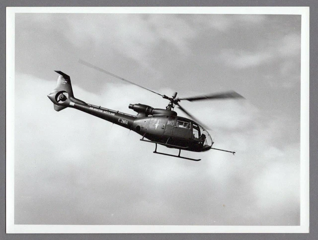 Westland / Sud Aviation Gazelle Helicopter Large Vintage Photo