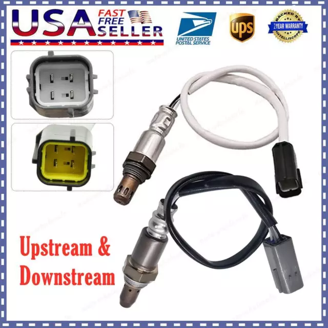 2Pcs For 2007-2013 Nissan Altima 2.5L Upstream & Downstream Oxygen O2 02 Sensors