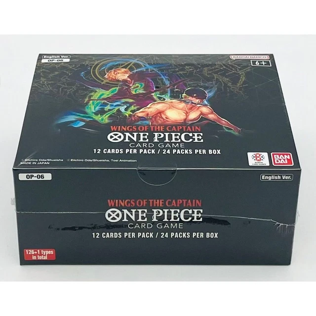 ONE PIECE OP06 Wings Of The Captain Booster Box Inglés Nuevo, Sellado de Fábrica EUR 184,02