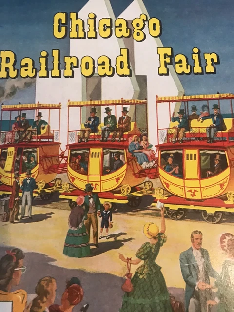 1949 chicago railroad fair official guide book pagent program wheels a rolling 2