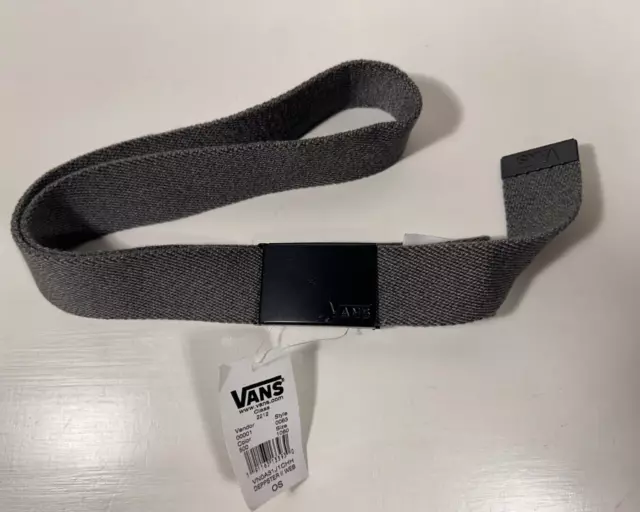 Vans Off The Wall Deppster II Gray Web Belt - One Size