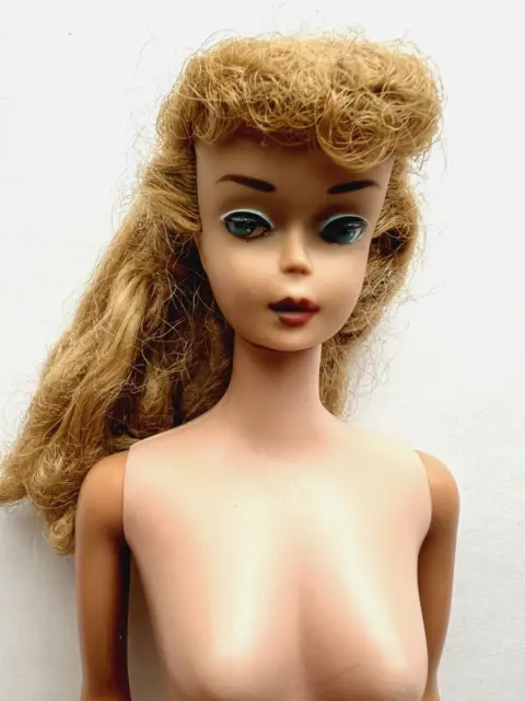 Vintage Ponytail Barbie Doll Blonde #7, Mattel 1960s, No Major Issues, READ!,