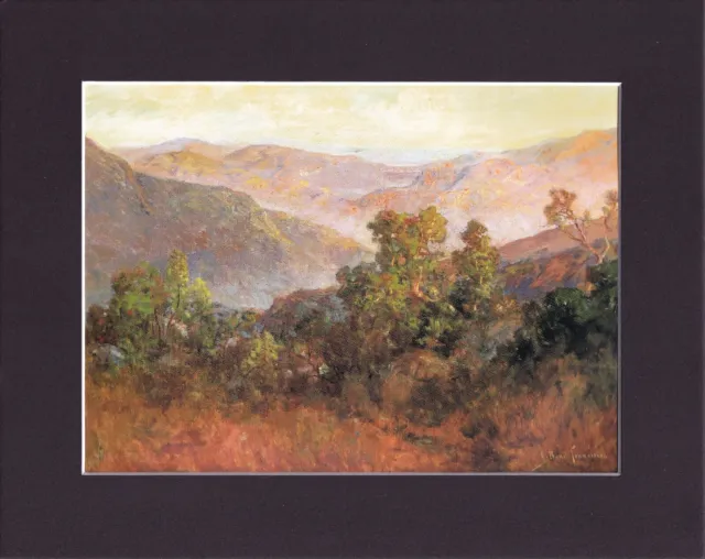 8X10 Matted Print Art Painting Picture: John Bond Francisco, Foothills of Calif