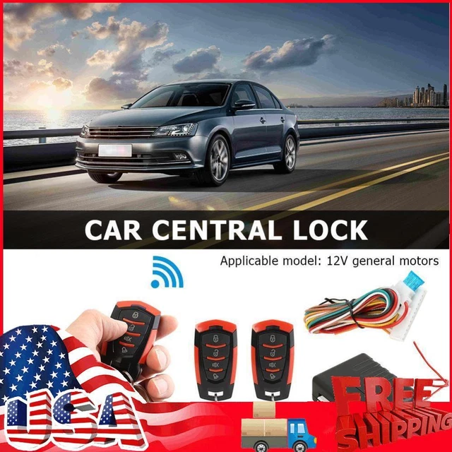 Car Remote Central Door Locking Kit Auto Keyless Entry Alarm System 410/T111