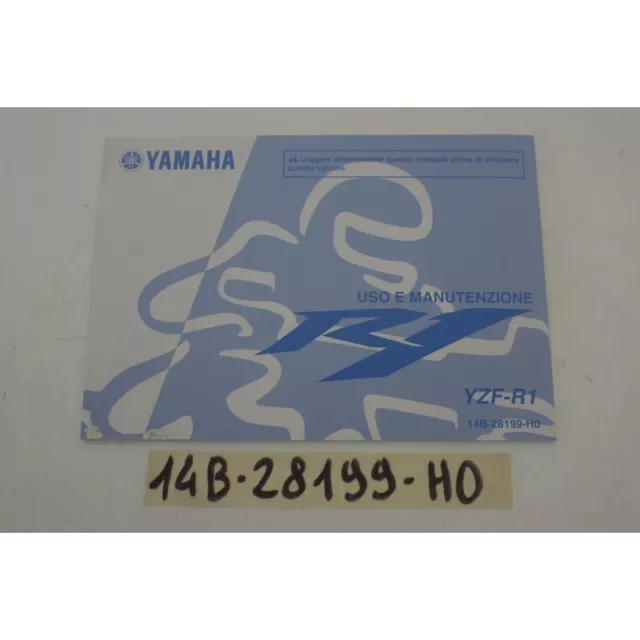 Libretto Manuale uso e manutenzione User manual Yamaha YZF-R1 09-11 CON DIFETTO