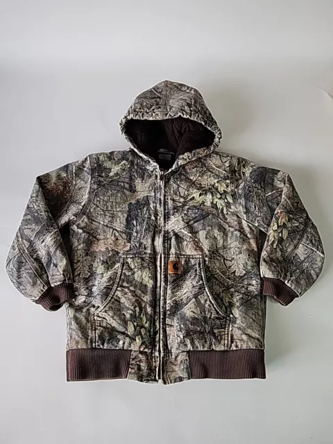 Carhartt Mossy Oak Jacket Coat Youth Kids Size L 14/16 Camo Hunting Large