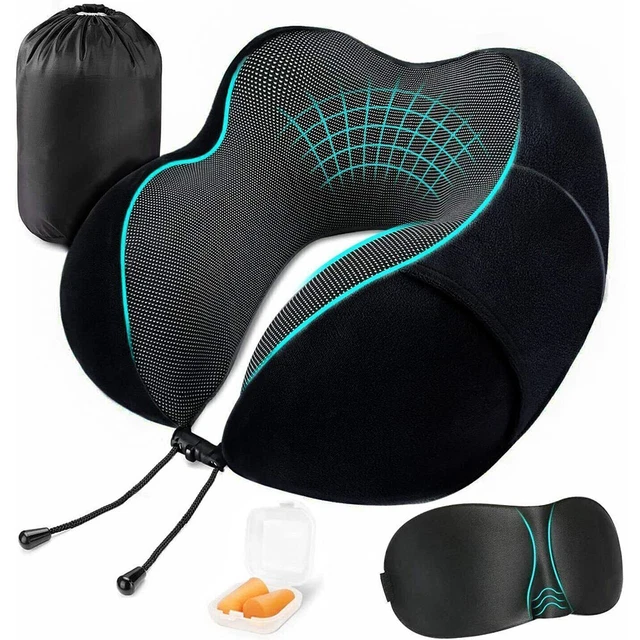 Memory Foam U Shaped Travel Pillow Neck Support Soft Head Rest Car Plane Cushion