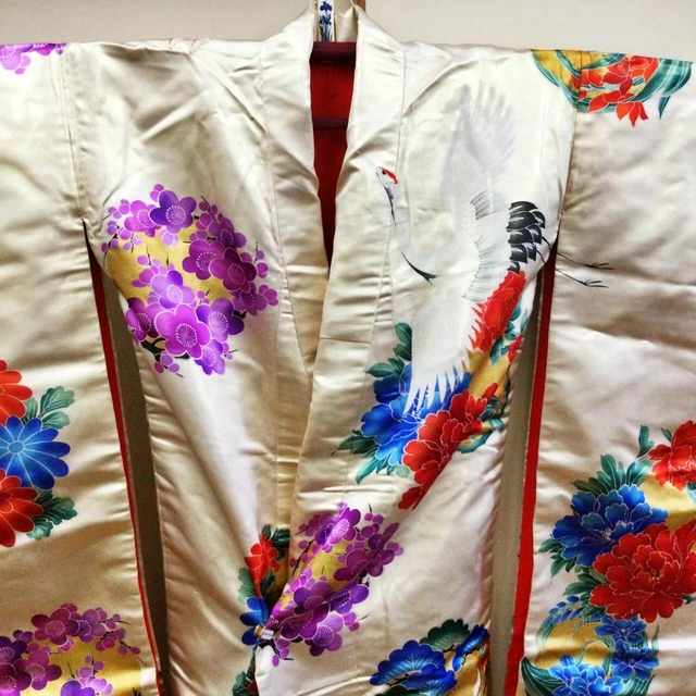 Japanese Kimono Uchikake Wedding Pure Silk  japan 210 2