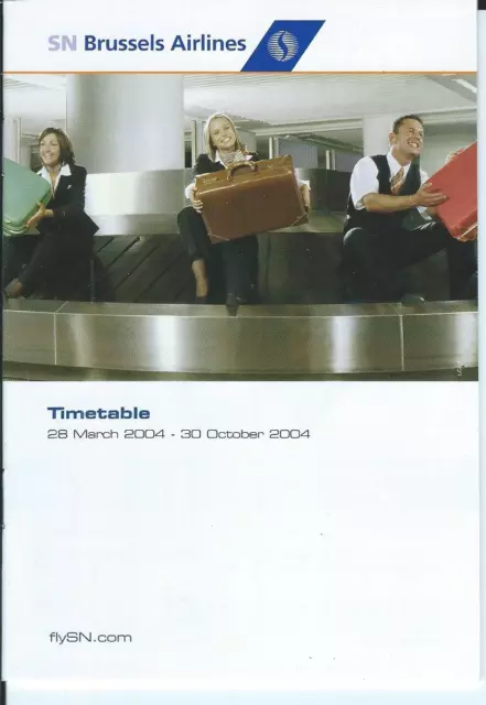 Airline Timetable - SN Brussels - 28/03/04 - S