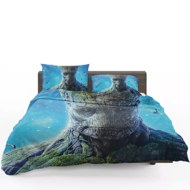 Guardians of the Galaxy Movie Groot Quilt Duvet Cover Set Soft Super King Kids