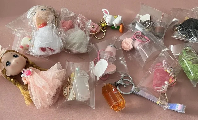 Job Lot Of Over 20keyrings Ideal For Stocking Fillers Or Home Made Cracker